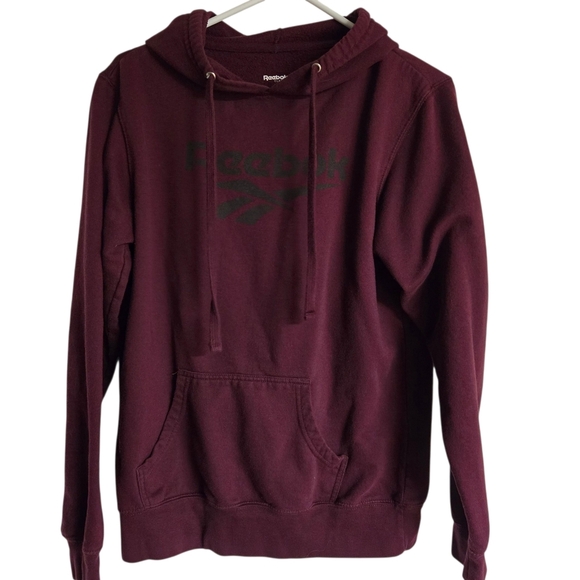 Reebok Classic Maroon Womens Hoodie Large - Picture 1 of 3